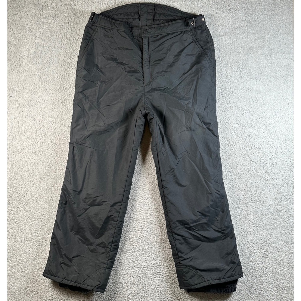 Vintage 90s Helly Hansen Europa Black Insulated Ski Snow Pants Mens XL Snowboard